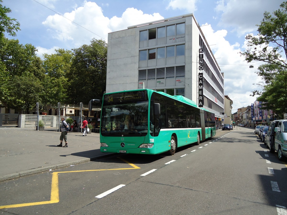 (127'680) - BVB Basel - Nr. 708/BS 6667 - Mercedes am 6. Juli 2010 in Basel, Claraplatz