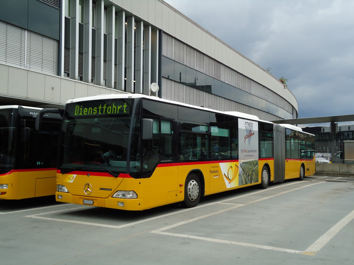 (128'039) - PostAuto Bern - Nr. 632/BE 615'603 - Mercedes (ex P 27'006) am 24. Juli 2010 in Bern, Postautostation