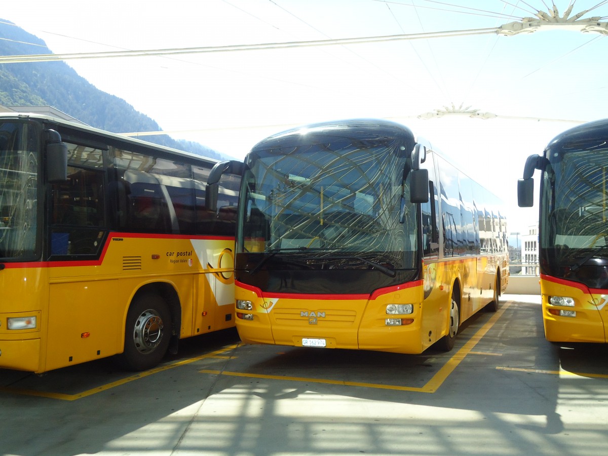 (128'267) - PostAuto Graubnden - GR 162'974 - MAN am 7. August 2010 in Chur, Postautostation