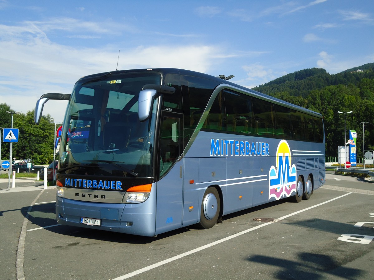 (128'337) - Mitterbauer, Ruprechtshofen - ME TOP 1 - Setra am 8. August 2010 in Mondsee, Raststtte