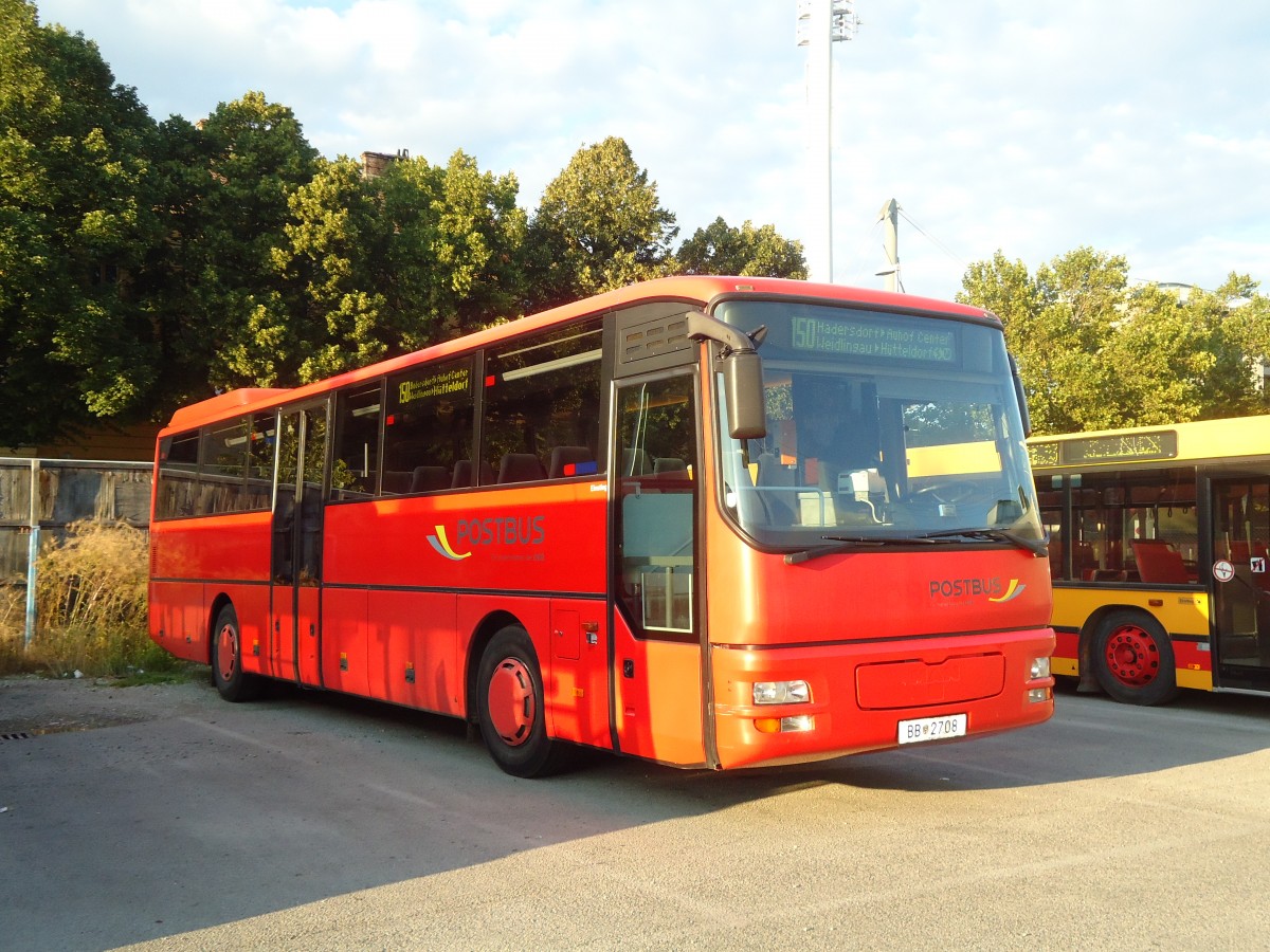 (128'464) - PostBus - BB 2708 - MAN am 9. August 2010 in Wien, Garage Htteldorf