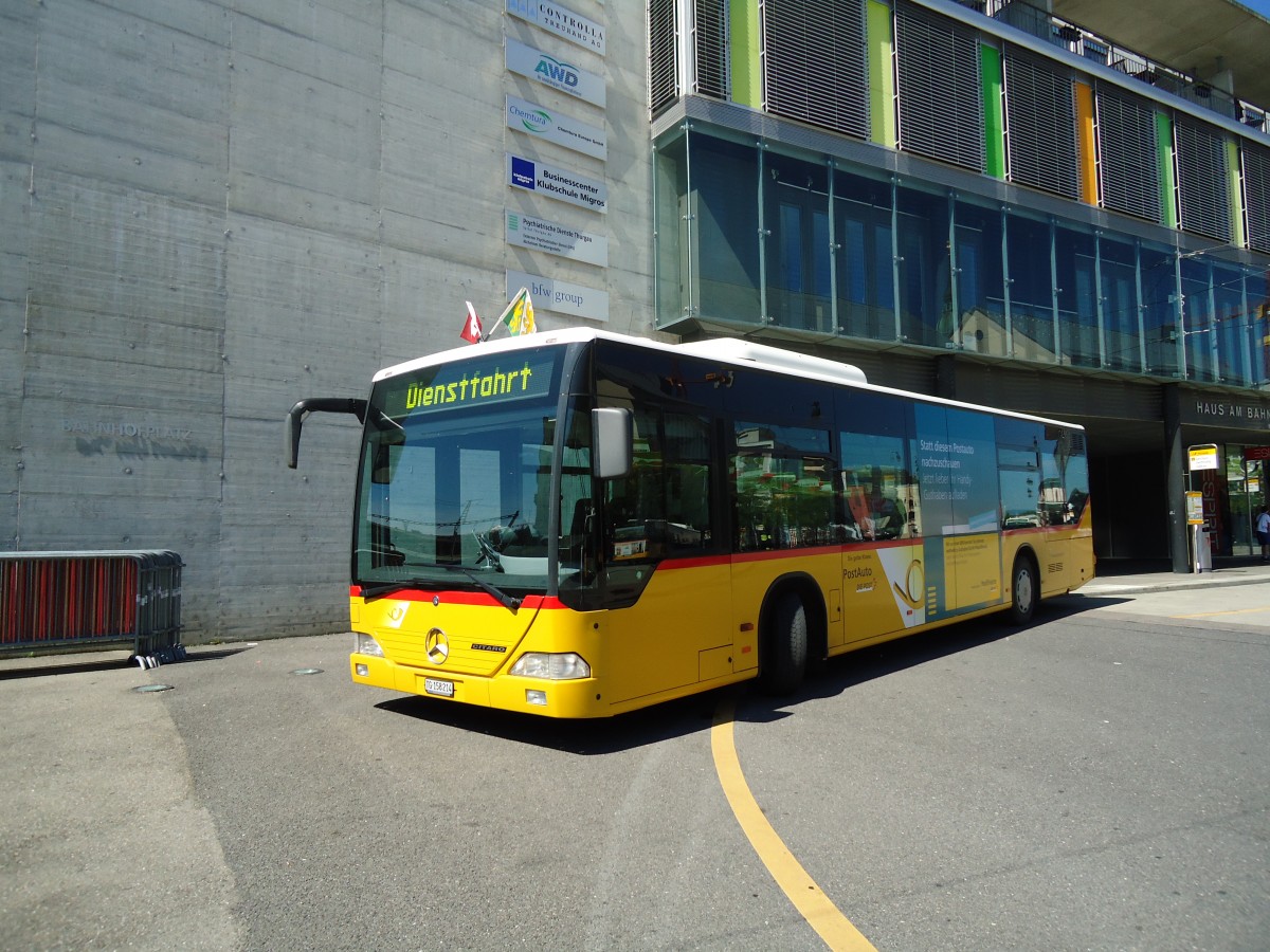 (129'088) - PostAuto Ostschweiz - Nr. 14/TG 158'214 - Mercedes am 22. August 2010 beim Bahnhof Frauenfeld