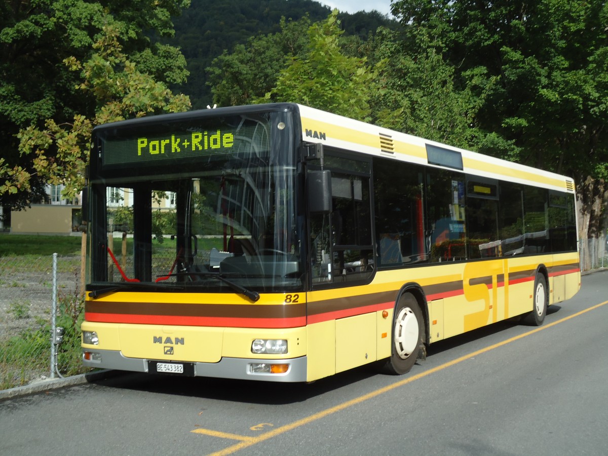 (129'150) - STI Thun - Nr. 82/BE 543'382 - MAN am 28. August 2010 bei der Schifflndte Thun