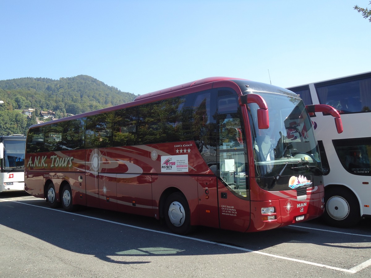 (129'212) - A.N.K. Tours, Muttenz - BL 7777 - MAN am 3. September 2010 in Thun, Seestrasse