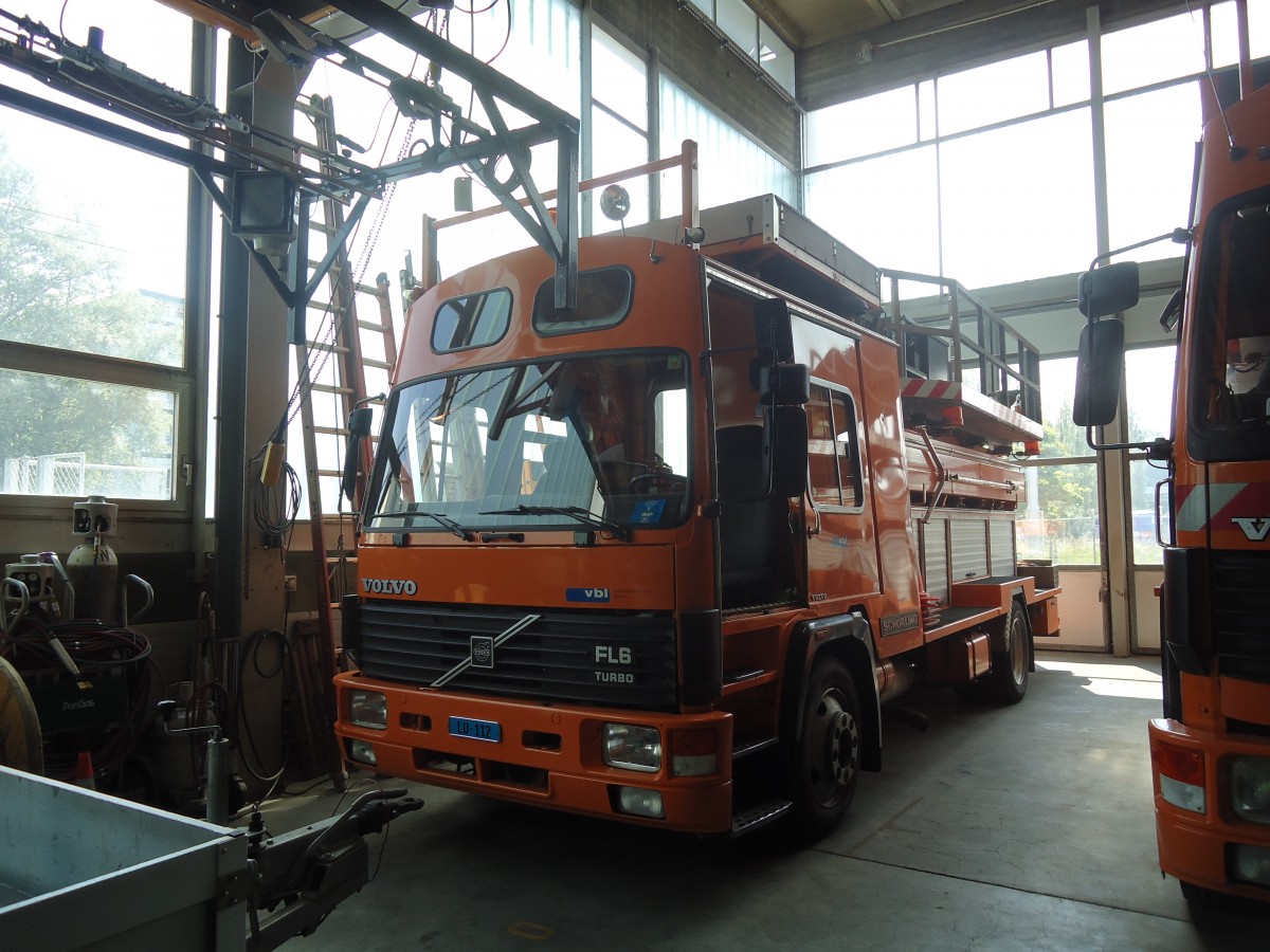 (129'230) - VBL Luzern - Nr. 7/LU 112 - Volvo Turmwagen am 2. Juni 2012 in Luzern, Depot
