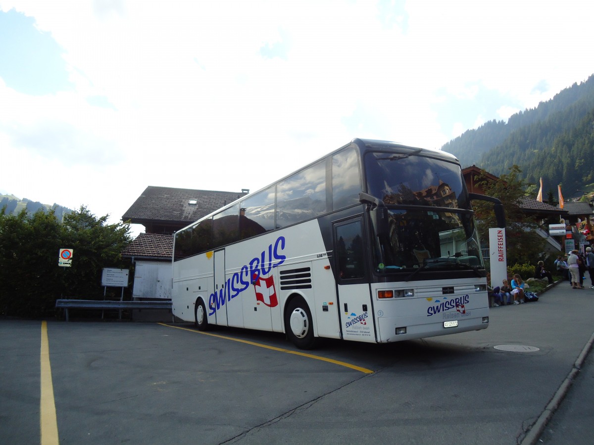 (129'473) - Swissbus, Safenwil - Nr. 2/AG 125'572 - Van Hool/EOS am 5. September 2010 in Adelboden, Landstrasse