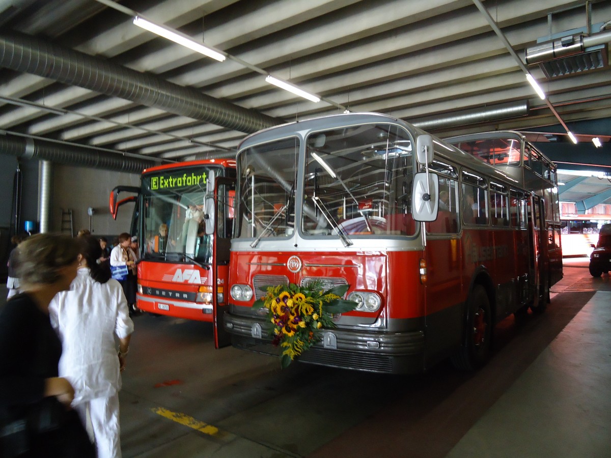 (129'503) - Huselmann, Bern - Nr. 26/BE 160 U - FBW/Vetter-R&J Anderthalbdecker (ex AFA Adelboden Nr. 9) am 5. September 2010 im Autobahnhof Adelboden