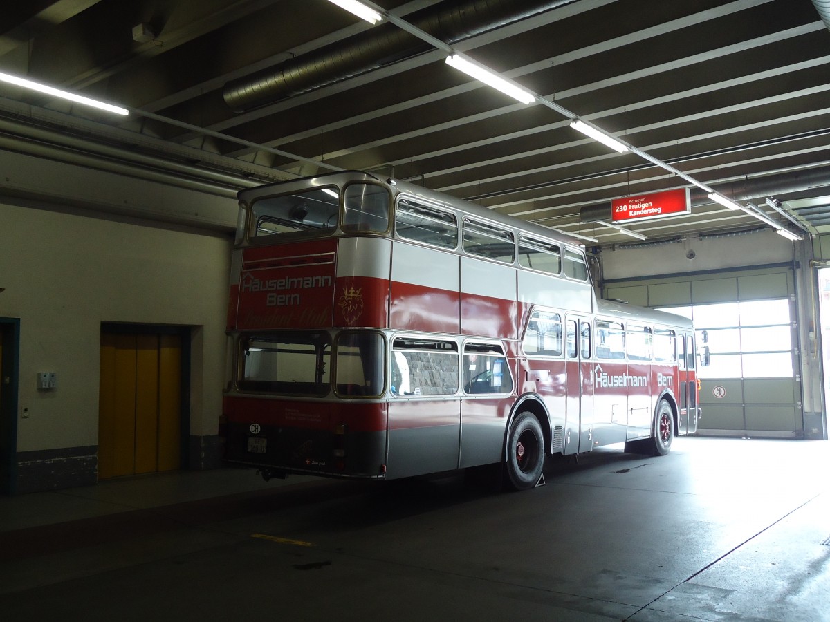 (129'510) - Huselmann, Bern - Nr. 26/BE 160 U - FBW/Vetter-R&J Anderthalbdecker (ex AFA Adelboden Nr. 9) am 5. September 2010 im Autobahnhof Adelboden