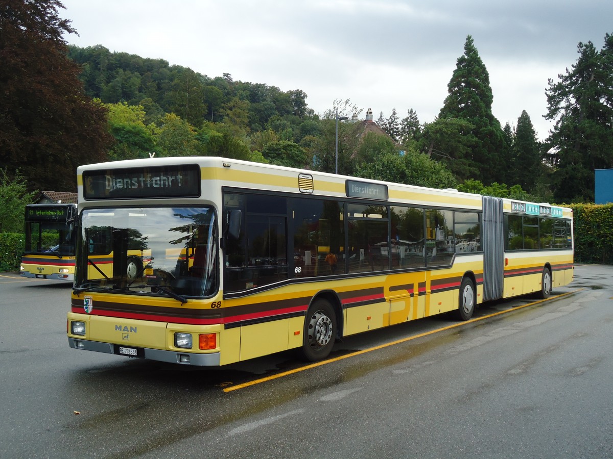 (129'591) - STI Thun - Nr. 68/BE 458'568 - MAN am 8. September 2010 bei der Schifflndte Thun