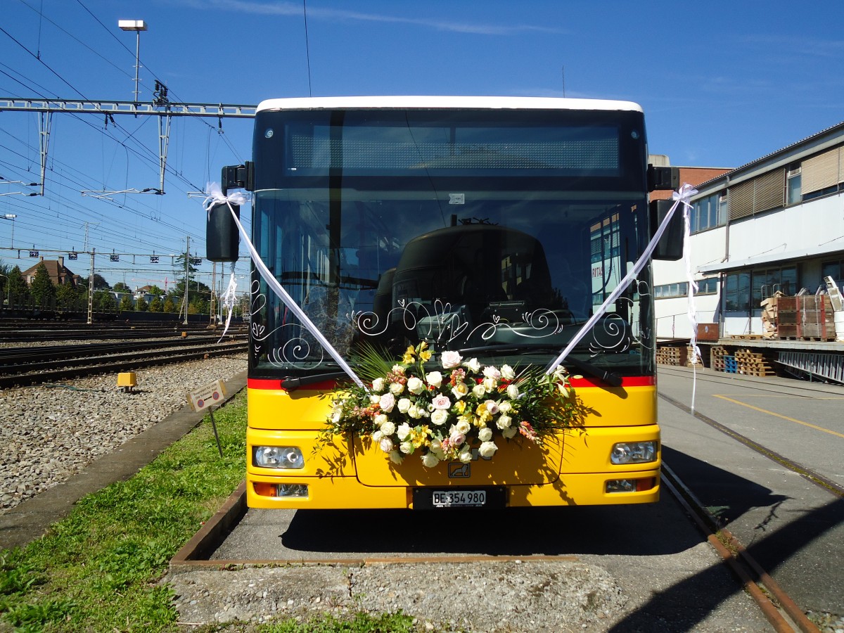 (129'615) - Steiner, Ortschwaben - Nr. 6/BE 354'980 - MAN am 11. September 2010 in Thun, Rosenau