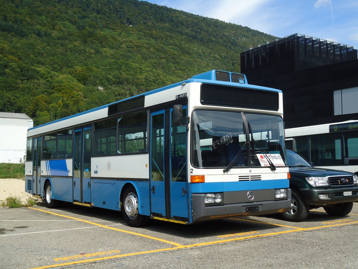 (129'625) - Limmat Bus, Dietikon - Nr. 2 - Mercedes (ex VBZ Zrich Nr. 631) am 12. September 2010 in Biel, Rattinbus