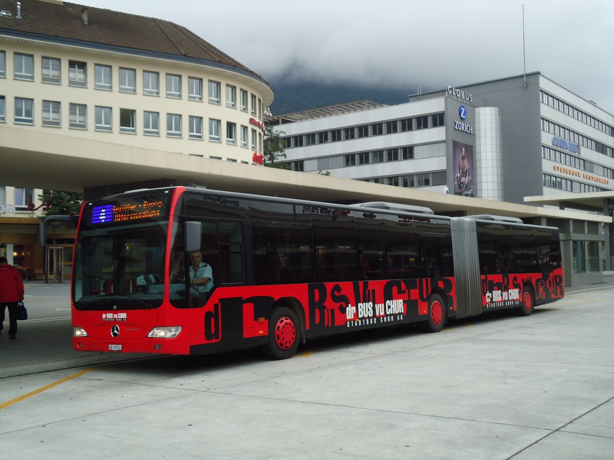 (129'770) - SBC Chur - Nr. 14/GR 97'514 - Mercedes am 18. September 2010 beim Bahnhof Chur