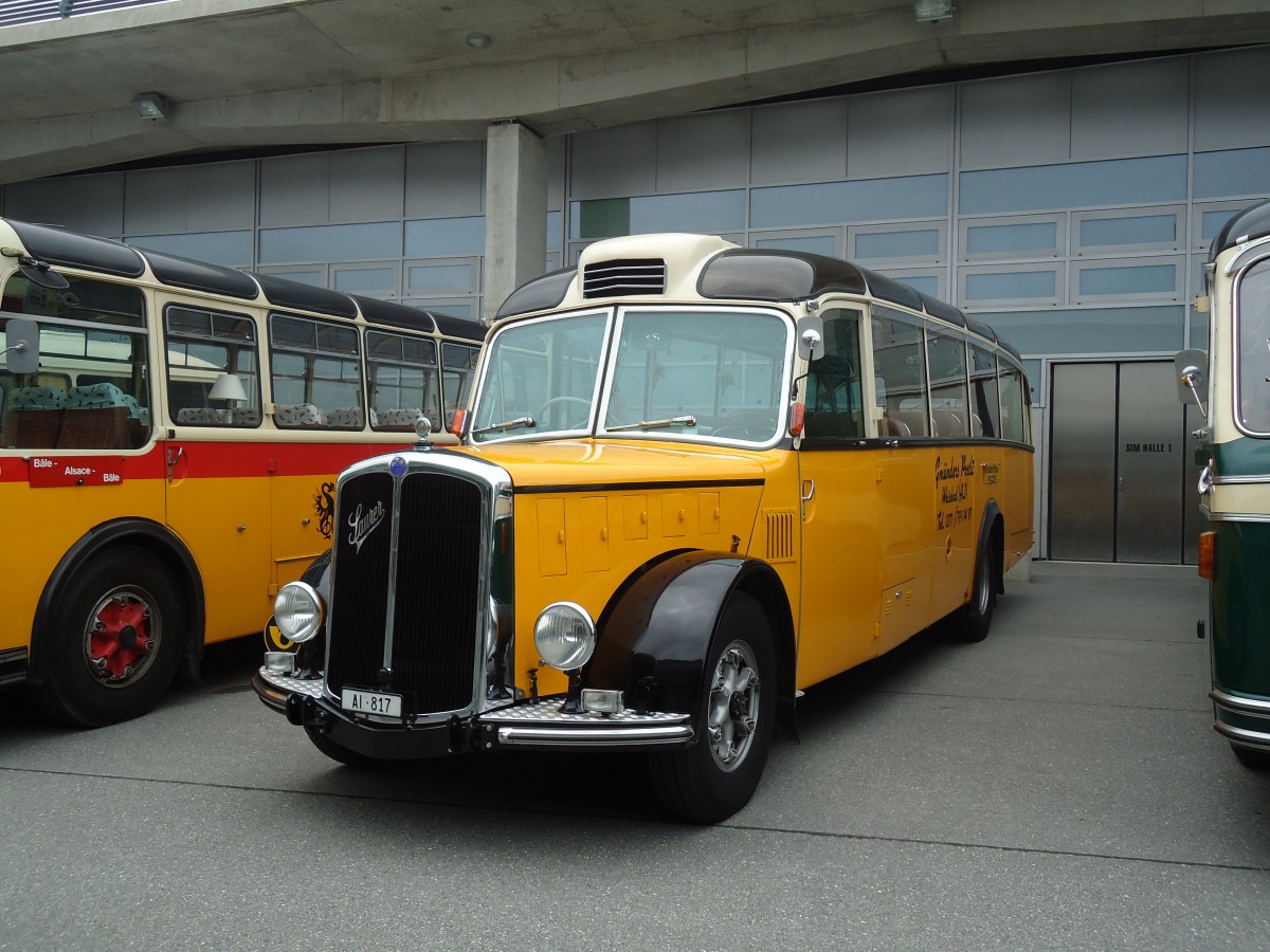 (129'951) - Gmnder, Weissbad - AI 817 - Saurer/Gangloff (ex P 23'144) am 18. September 2010 in Breil, Militranlage