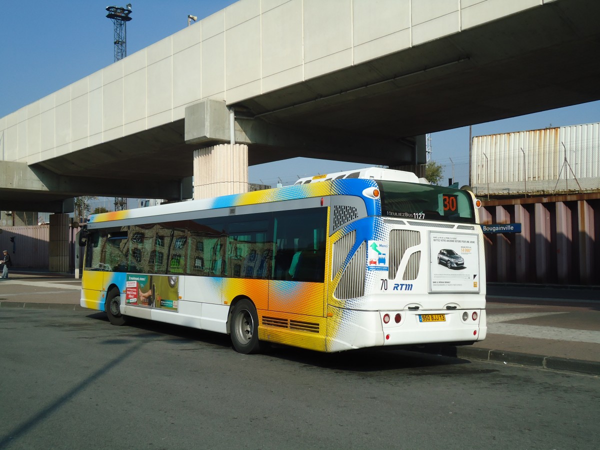 (130'615) - RTM Marseille - Nr. 1127/950 BJJ 13 - Heuliez am 15. Oktober 2010 in Marseille, Bougainville