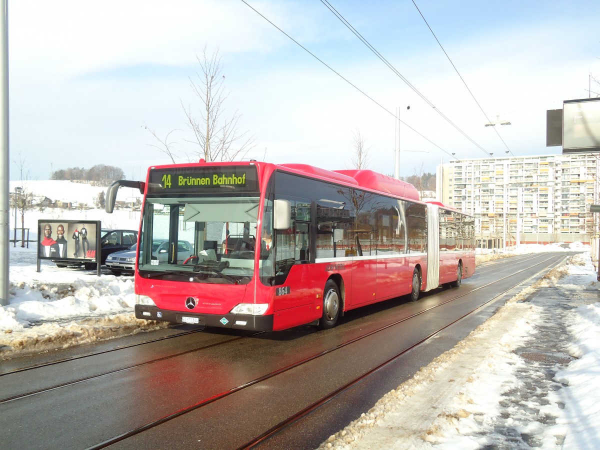 (131'305) - Bernmobil, Bern - Nr. 864/BE 671'864 - Mercedes am 7. Dezember 2010 in Bern, Ramuzstrasse