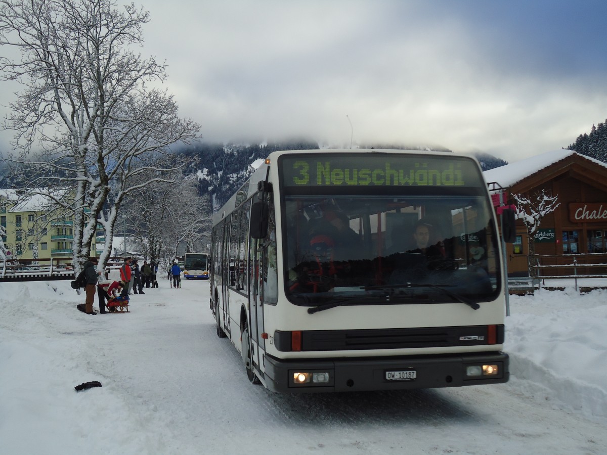 (131'770) - EAB Engelberg - OW 10'187 - Den Oudsten (ex AAGU Altdorf Nr. 27) am 29. Dezember 2010 in Engelberg, Titlisbahnen