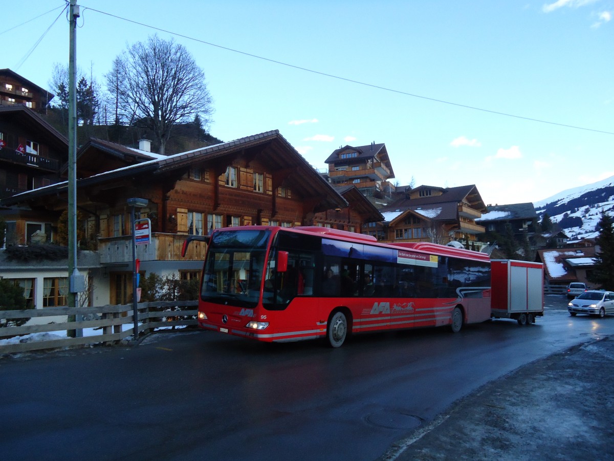 (131'976) - AFA Adelboden - Nr. 95/BE 26'774 - Mercedes am 8. Januar 2011 in Adelboden, Mineralquelle