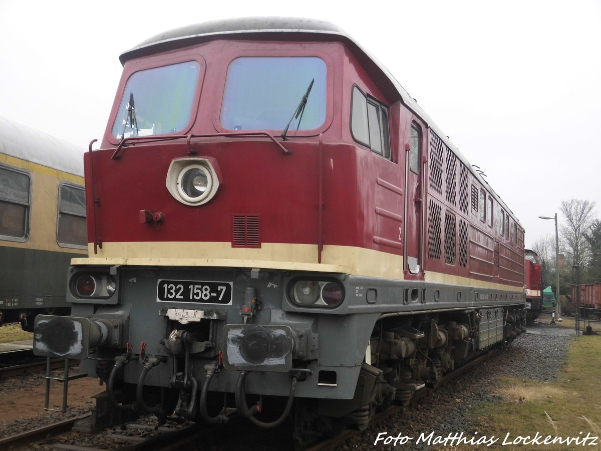 132 158 der LEG bei den Leipziger Eisenbahntagen in Lipzig-Plagwitz am 19.3.16