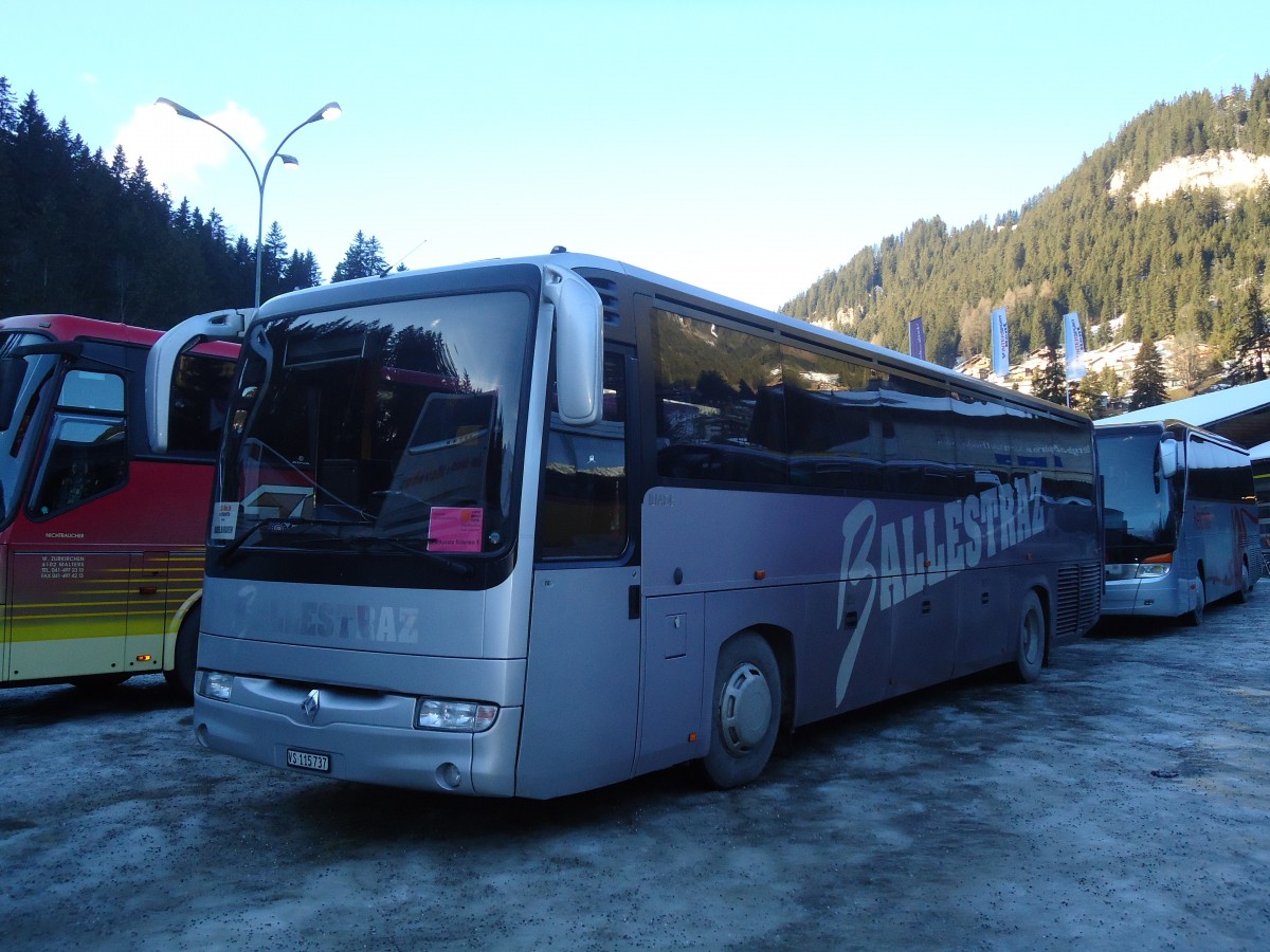 (132'003) - Ballestraz, Grne - VS 115'737 - Renault am 8. Januar 2011 in Adelboden, ASB