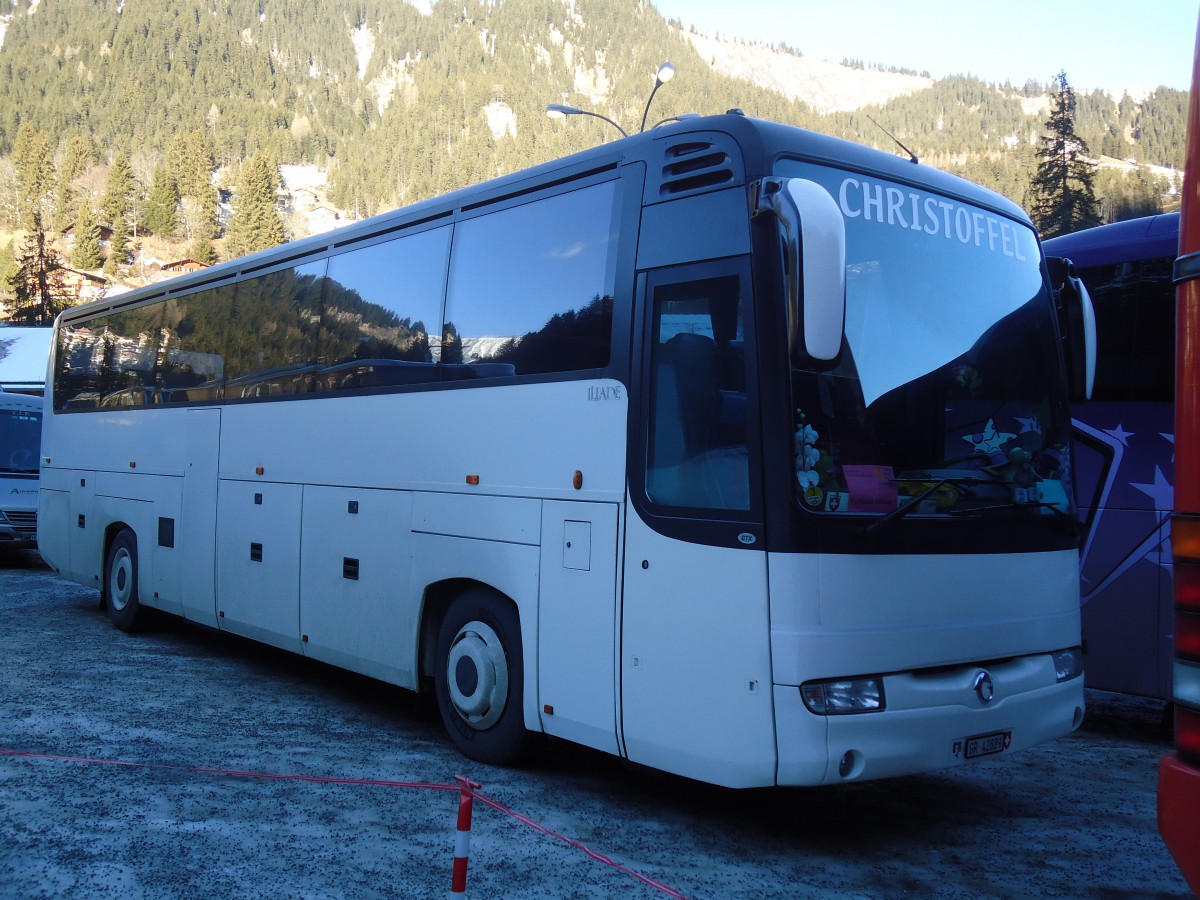(132'031) - Christoffel, Riein - GR 42'889 - Irisbus am 8. Januar 2011 in Adelboden, ASB