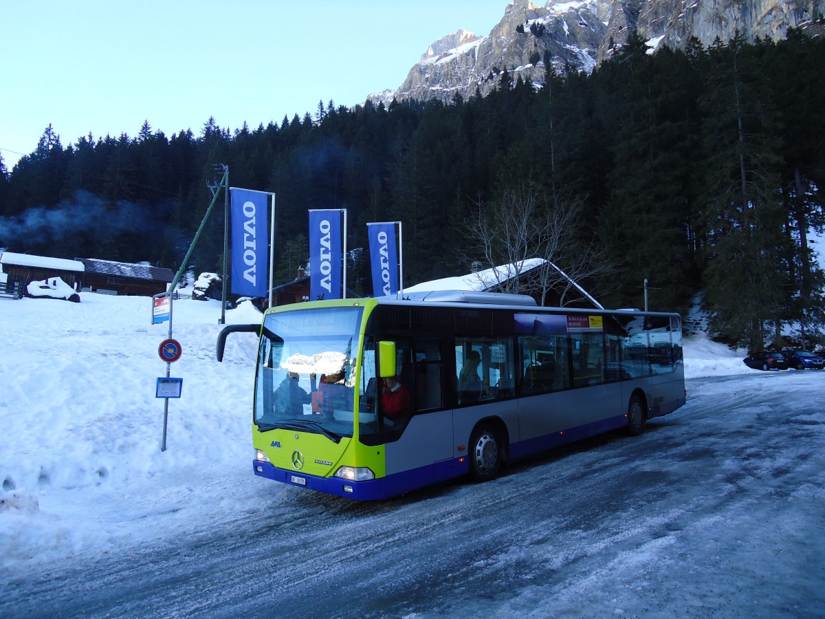 (132'045) - AFA Adelboden - Nr. 93/BE 26'705 - Mercedes (ex Nr. 5) am 8. Januar 2011 in Adelboden, Unter dem Birg