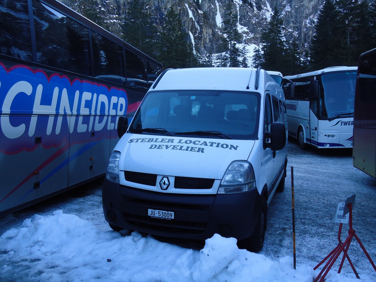 (132'070) - Stebler, Develier - Nr. 7/JU 53'009 - Renault am 8. Januar 2011 in Adelboden, Unter dem Birg