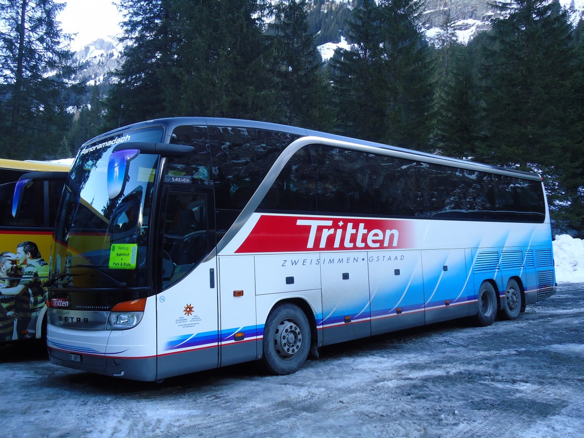 (132'081) - Tritten, Zweisimmen - BE 26'971 - Setra am 8. Januar 2011 in Adelboden, Unter dem Birg