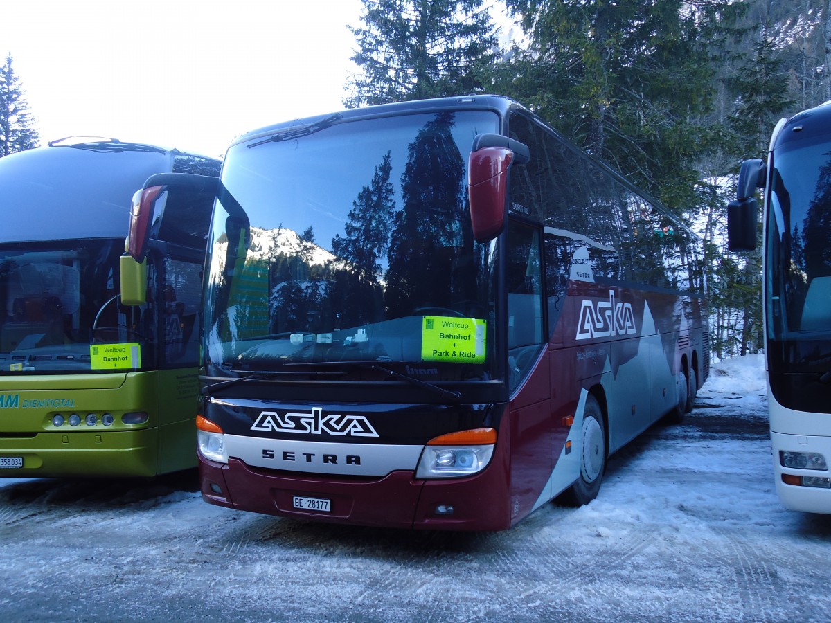 (132'094) - ASKA Aeschi - Nr. 54/BE 28'177 - Setra am 8. Januar 2011 in Adelboden, Unter dem Birg