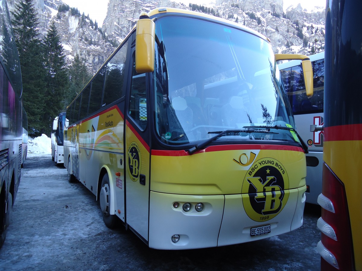 (132'128) - PostAuto Bern - BE 555'002 - Bova am 8. Januar 2011 in Adelboden, Unter dem Birg