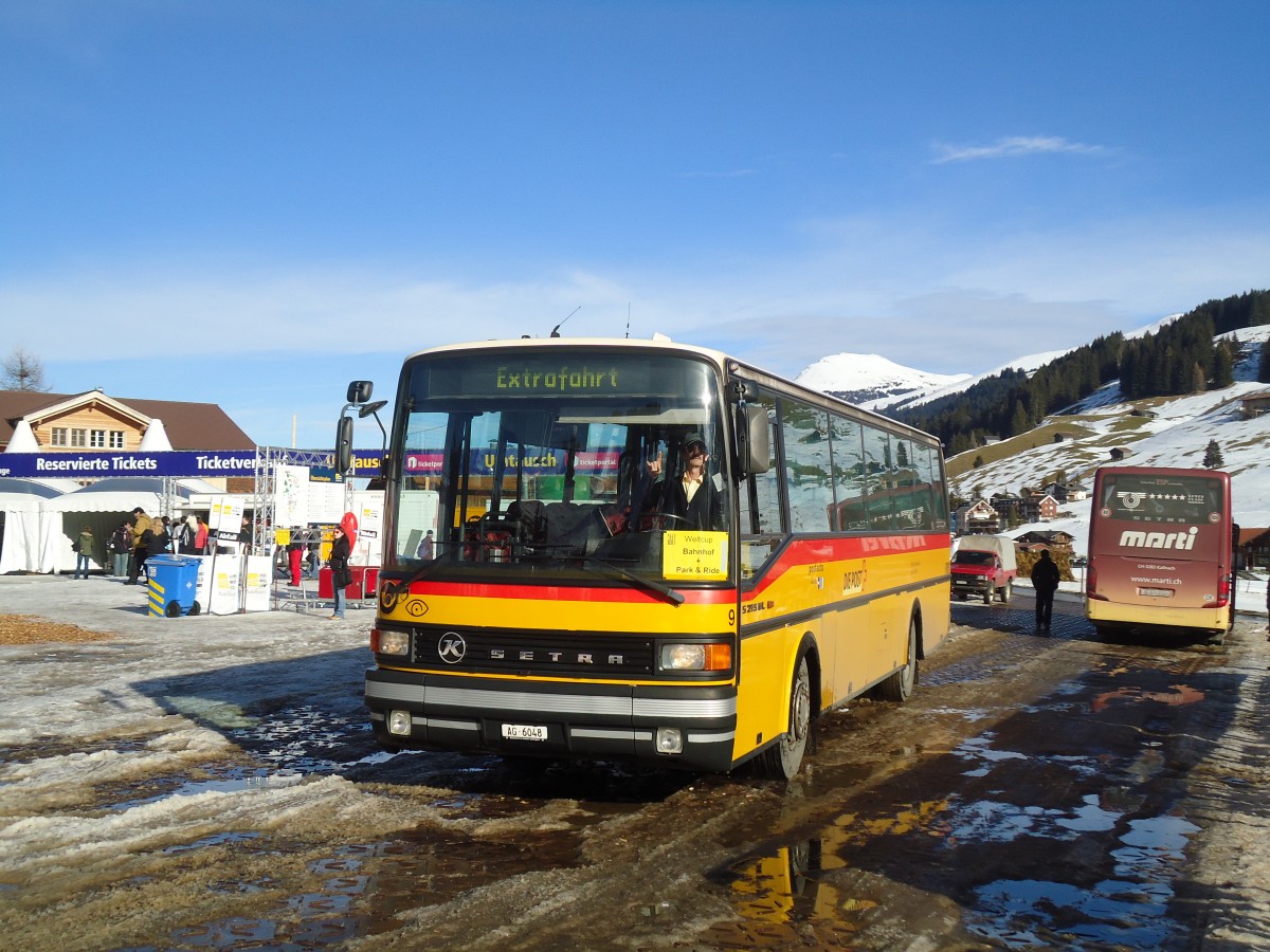 (132'152) - Tschannen, Zofingen - Nr. 9/AG 6048 - Setra am 8. Januar 2011 in Adelboden, Weltcup