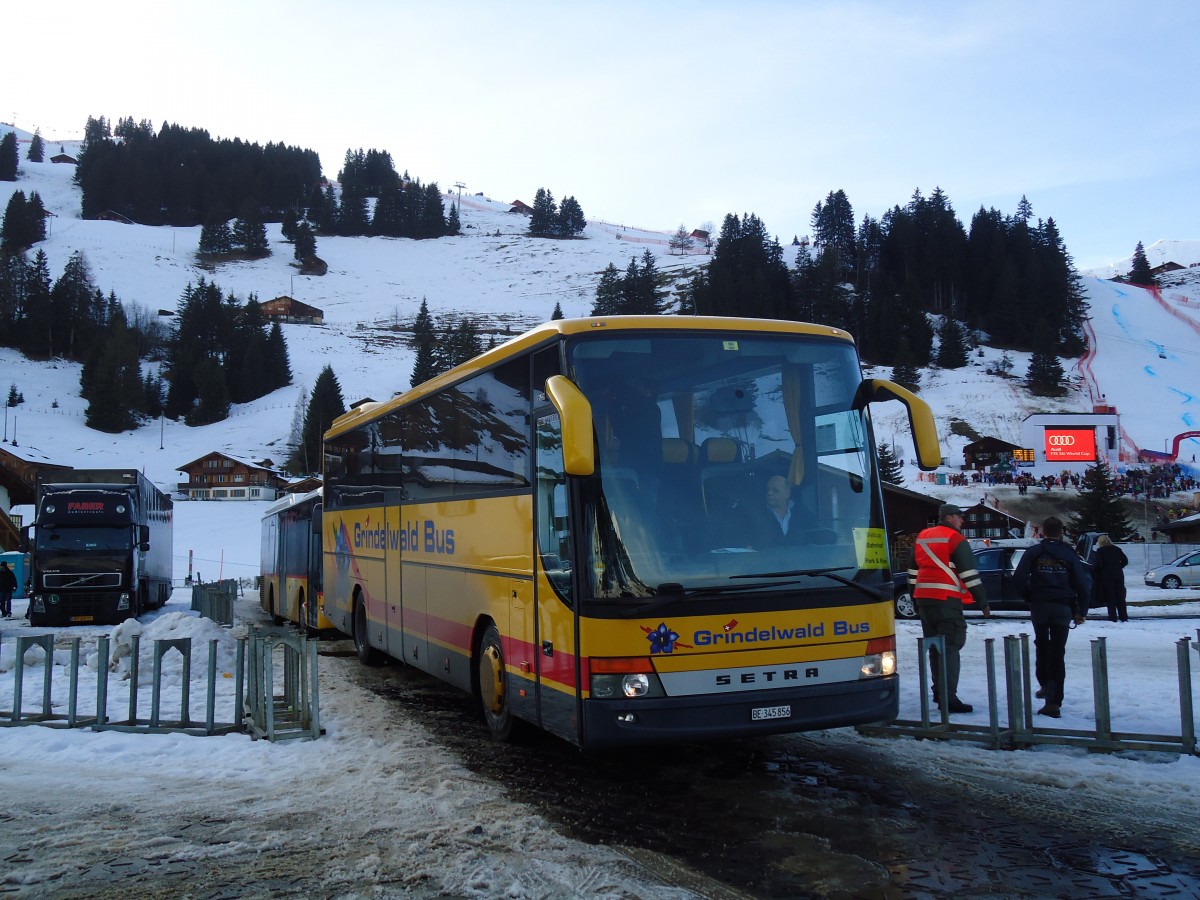 (132'183) - AVG Grindelwald - Nr. 27/BE 345'856 - Setra am 8. Januar 2011 in Adelboden, Weltcup