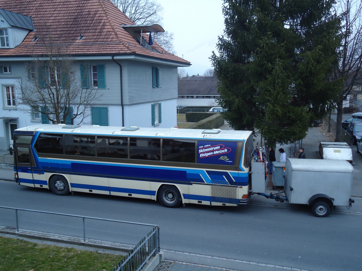 (132'675) - Kander-Reisen, Frutigen - Nr. 3/BE 66'132 - Drgmller (ex Tritten, Zweisimmen; ex Flck, Brienz) am 7. Mrz 2011 in Thun-Lerchenfeld, Schulhaus