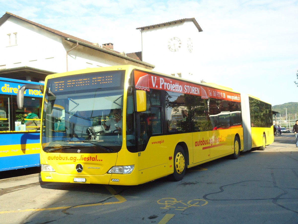 (133'673) - AAGL Liestal - Nr. 87/BL 20'985 - Mercedes am 16. Mai 2011 beim Bahnhof Liestal