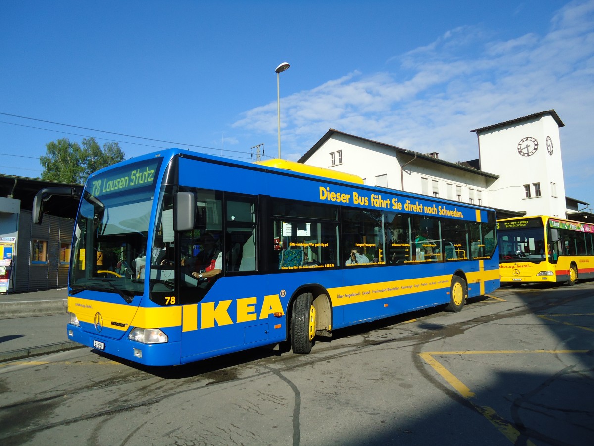 (133'674) - AAGL Liestal - Nr. 78/BL 6264 - Mercedes am 16. Mai 2011 beim Bahnhof Liestal