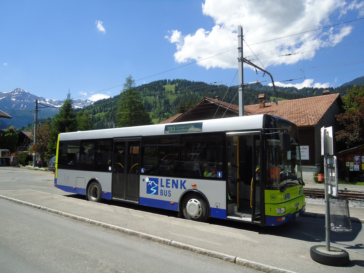 (133'926) - AFA Adelboden - Nr. 56/BE 611'030 - MAN/Gppel am 30. Mai 2011 beim Bahnhof Lenk