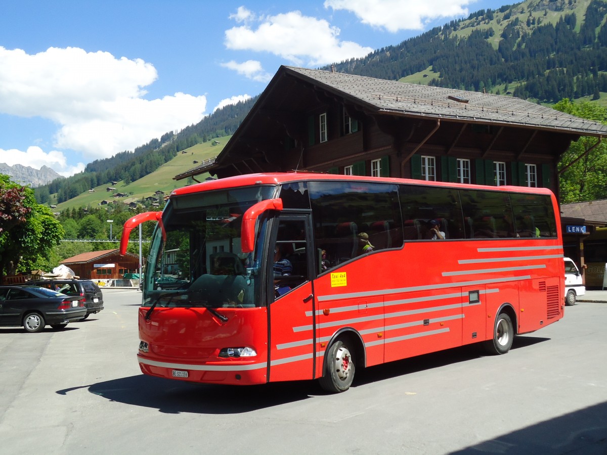 (133'927) - Ueltschi, Zweisimmen (AFA) - BE 321'159 - MAN/Atomic am 30. Mai 2011 beim Bahnhof Lenk