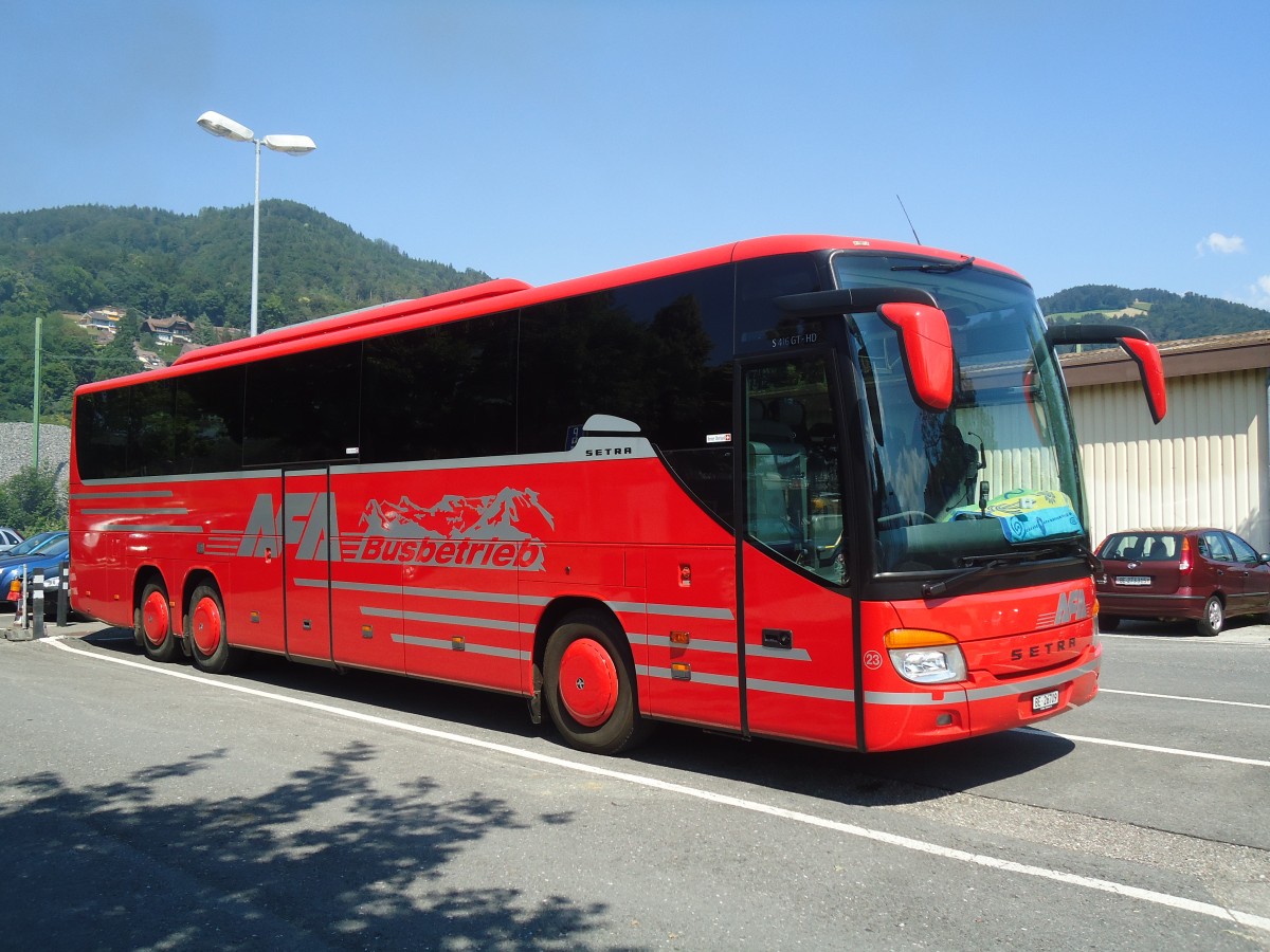 (134'532) - AFA Adelboden - Nr. 23/BE 26'709 - Setra (ex Blaguss, A-Wien Nr. 5402) am 27. Juni 2011 in Thun, Seestrasse