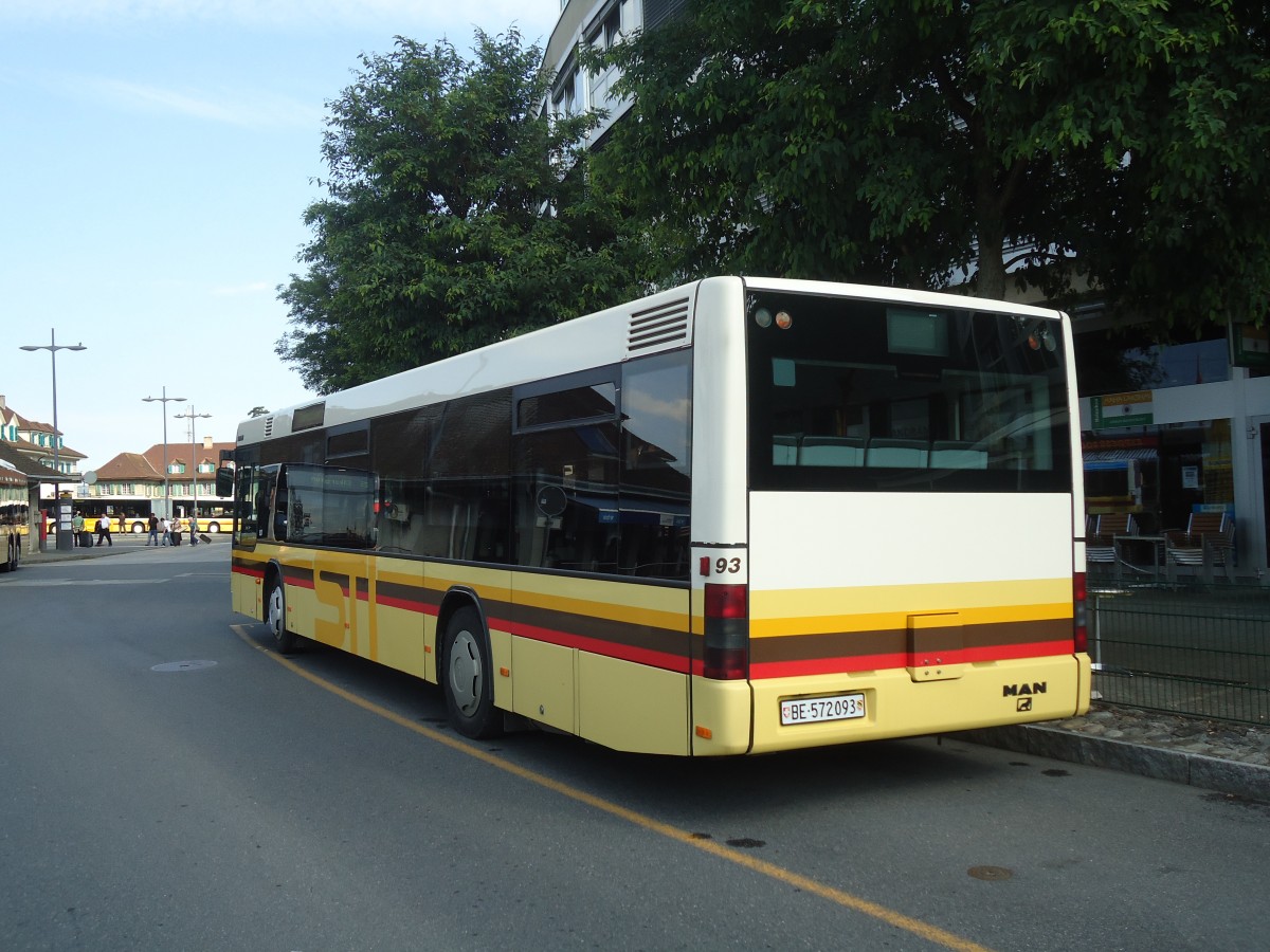 (134'817) - STI Thun - Nr. 93/BE 572'093 - MAN am 9. Juli 2011 bei der Schifflndte Thun