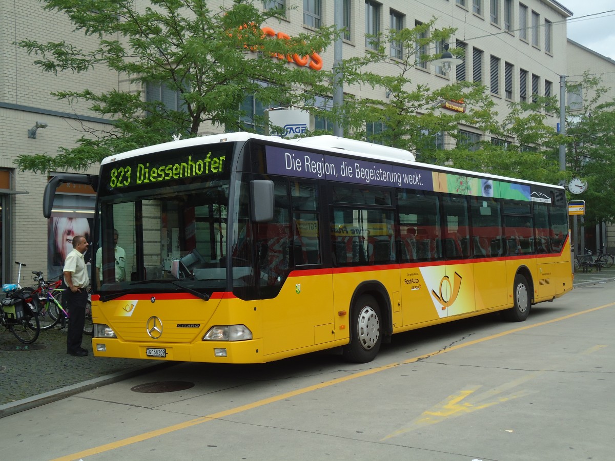 (134'923) - PostAuto Ostschweiz - Nr. 9/BE 158'209 - Mercedes am 10. Juli 2011 beim Bahnhof Frauenfeld