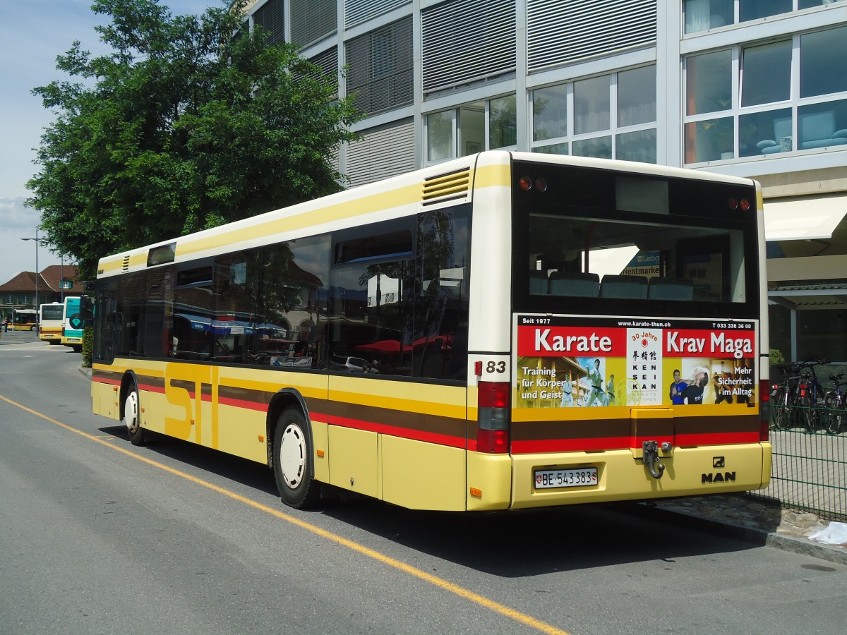 (135'161) - STI Thun - Nr. 83/BE 543'383 - MAN am 15. Juli 2011 bei der Schifflndte Thun