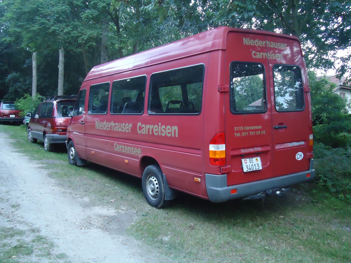 (135'181) - Niederhauser, Gerzensee - BE 34'013 - Mercedes am 16. Juli 2011 in Yvonand, Camping de la Menthue