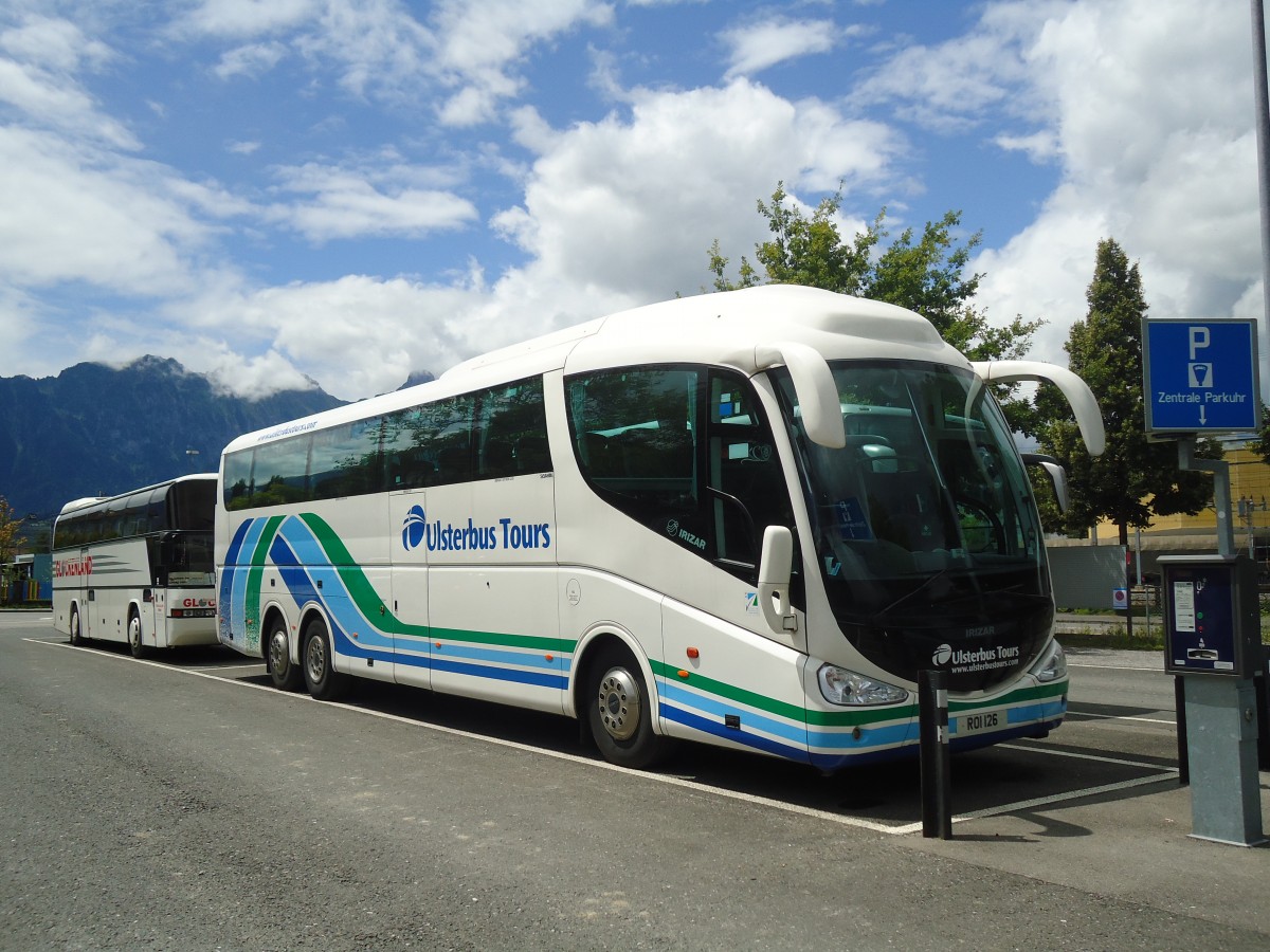 (135'199) - Aus England: Ulsterbus - Nr. 126/R01 126 - Scania/Irizar am 22. Juli 2011 in Thun, Seestrasse