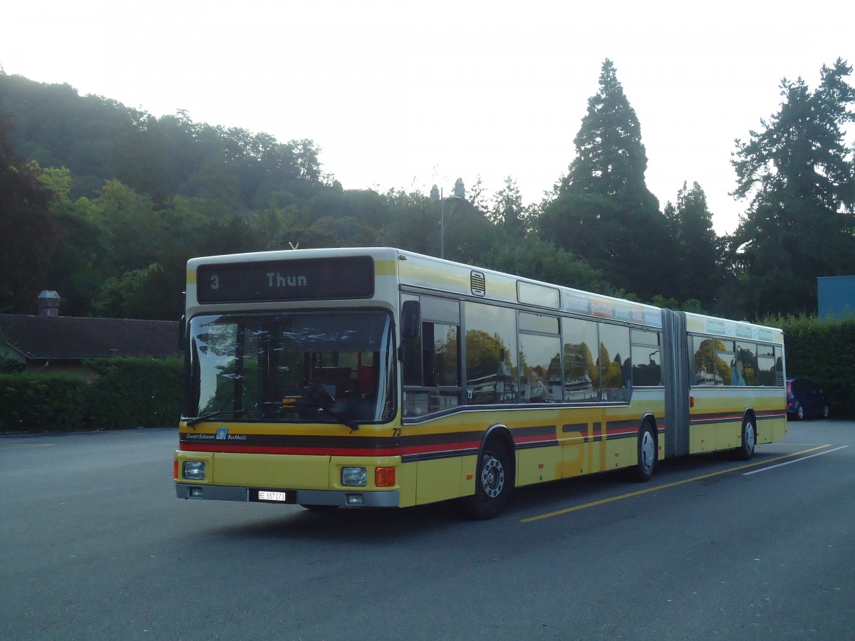 (135'548) - STI Thun - Nr. 73/BE 387'073 - MAN am 20. August 2011 bei der Schifflndte Thun