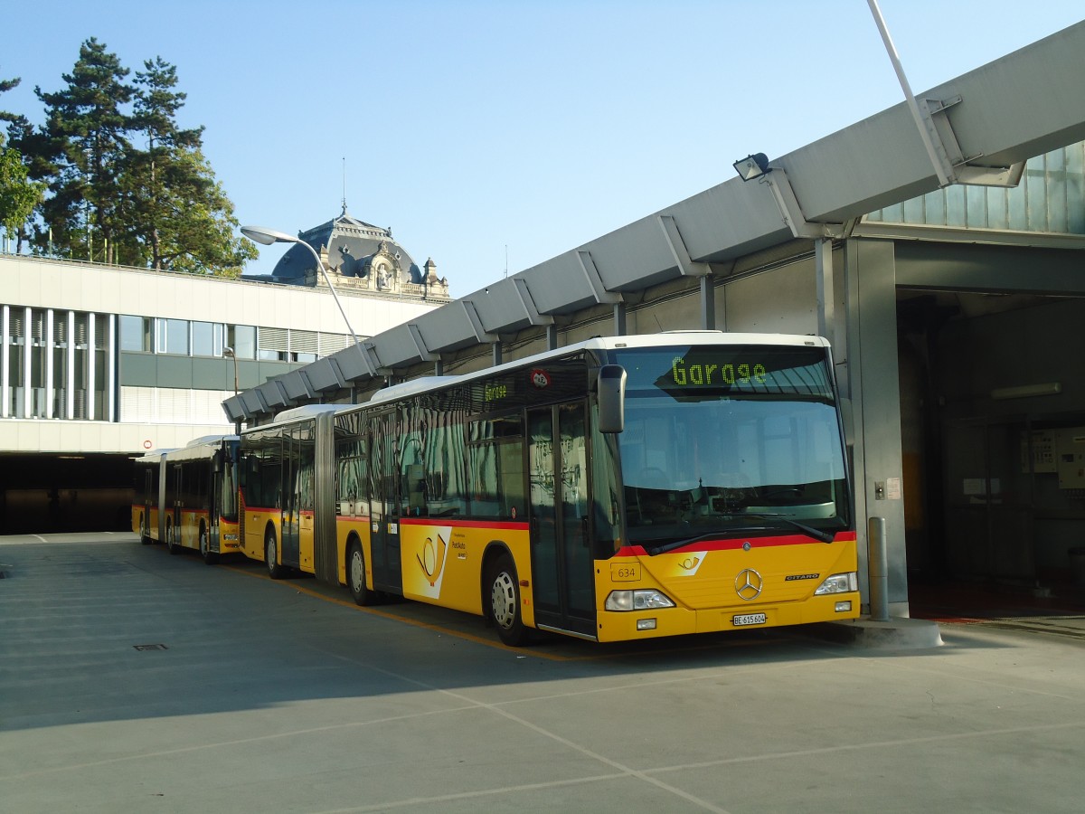 (135'555) - PostAuto Bern - Nr. 634/BE 615'604 - Mercedes (ex P 27'008) am 20. August 2011 in Bern, Postautostation