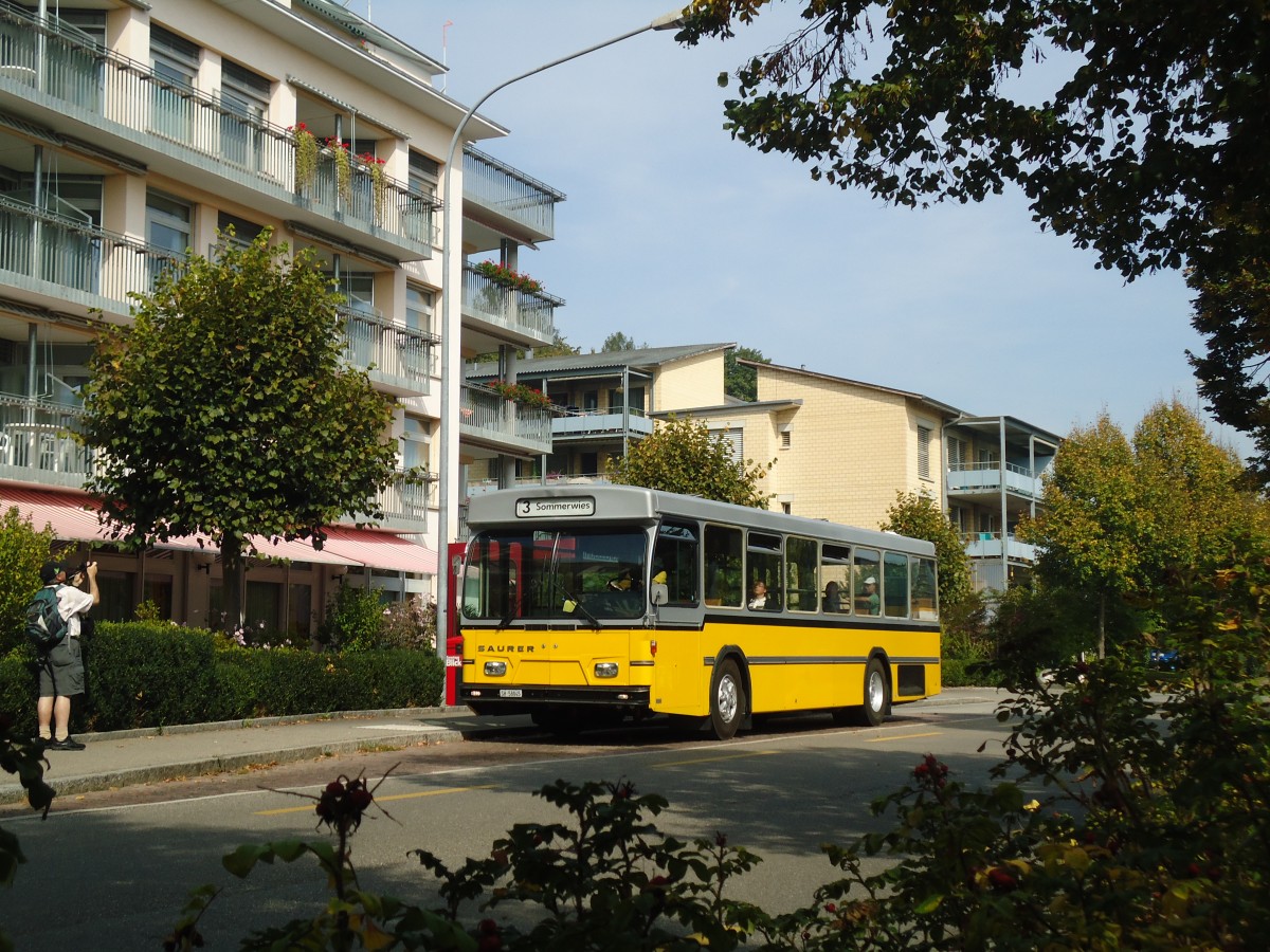 (136'128) - Wanner, Schleitheim - SH 58'045 - Saurer/Hess (ex Ruklic, Schaffhausen; ex VBSH Schaffhausen Nr. 40; ex VBSH Schaffhausen Nr. 19) am 25. September 2011 in Schaffhausen, Trllenbuck