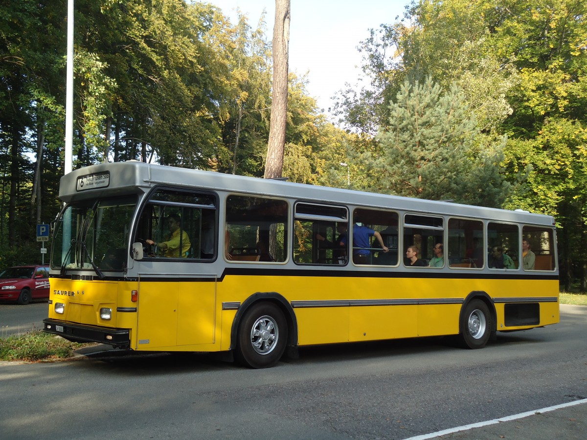 (136'238) - Wanner, Schleitheim - SH 58'045 - Saurer/Hess (ex Ruklic, Schaffhausen; ex VBSH Schaffhausen Nr. 40; ex VBSH Schaffhausen Nr. 19) am 25. September 2011 in Schaffhausen, Geriatriezentrum