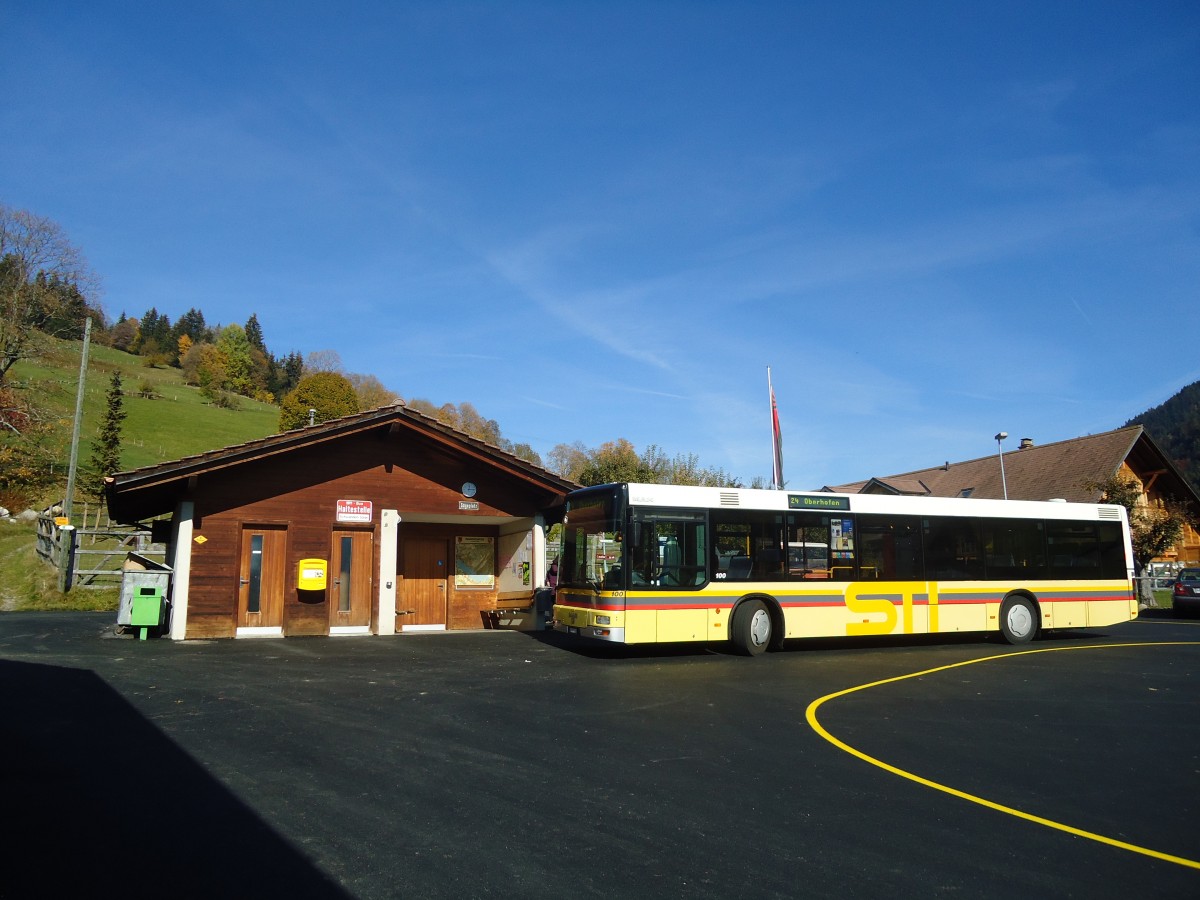 (136'696) - STI Thun - Nr. 100/BE 577'100 - MAN am 31. Oktober 2011 in Schwanden, Sge