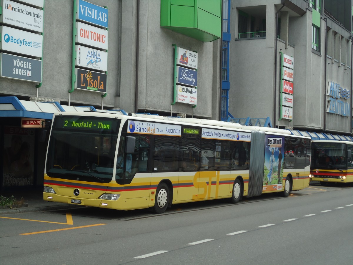 (136'740) - STI Thun - Nr. 136/BE 801'136 - Mercedes am 11. November 2011 in Thun, Postbrcke