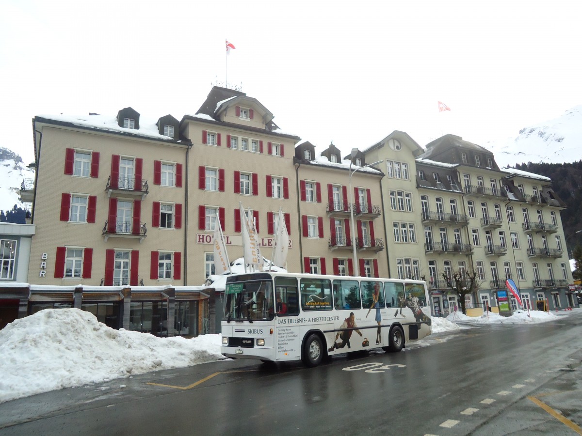 (137'348) - EAB Engelberg - Nr. 4/OW 10'265 - NAW/Hess (ex RTB Altsttten Nr. 49) am 2. Januar 2012 beim Bahnhof Engelberg