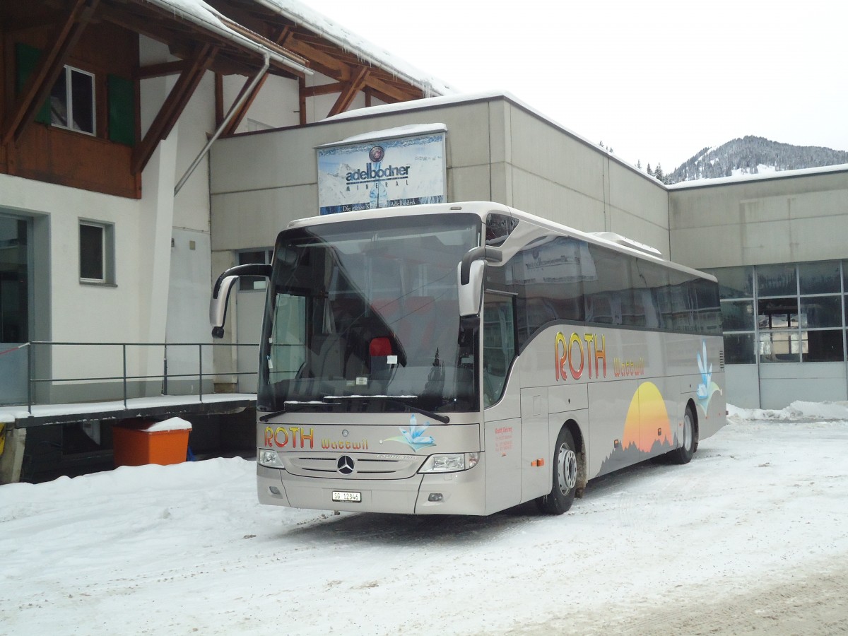 (137'364) - Roth, Wattwil - SG 12'346 - Mercedes am 7. Januar 2012 in Adelboden, Mineralquelle